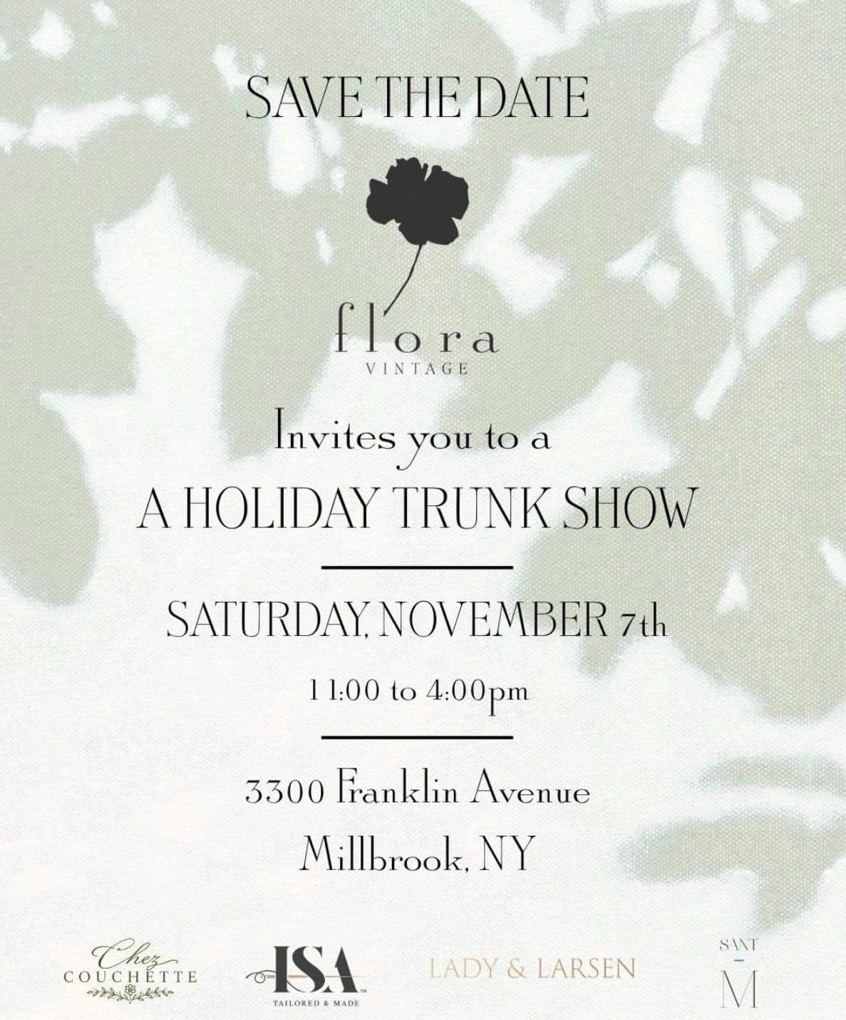 HolidayTrunk Show at Flora Vintage